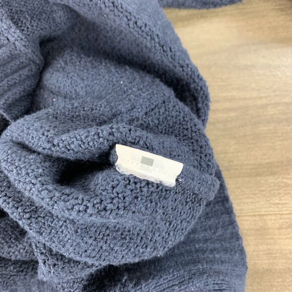 Hollister Womens Cardigan Sweater Navy Knit 3 Buttons Pockets V-Neck Size Medium - Picture 7 of 7